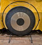 Prachtige gong, 90 cm, incl. standaard en klopper, Ophalen, Zo goed als nieuw