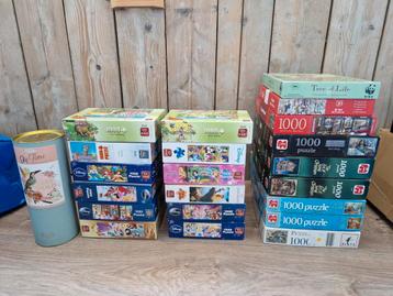 Heel veel puzzels 1000 stukjes beschikbaar voor biedingen