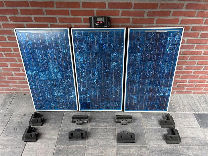 Zonnepanelen set Boot 12/24v 150watt, Doe-het-zelf en Verbouw, Zonnepanelen en Toebehoren, Zo goed als nieuw, Ophalen of Verzenden