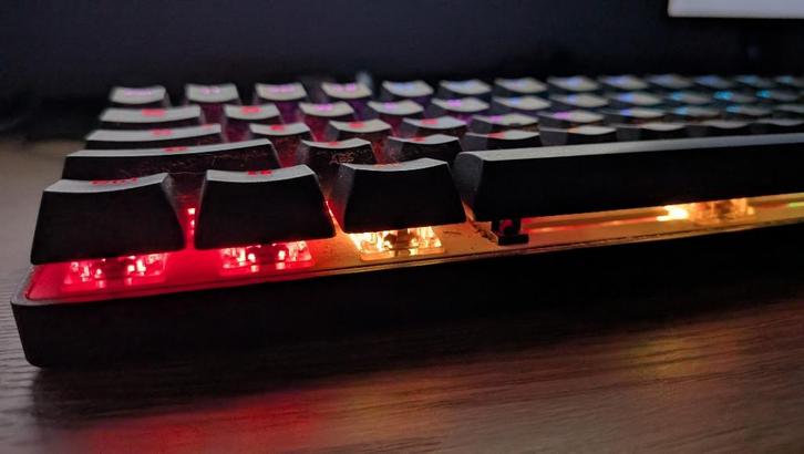 RGB Vortex Pok3r  mechanische toetsenbord - compact 60%, Computers en Software, Toetsenborden, Gebruikt, Qwerty, Bedraad, Ophalen of Verzenden