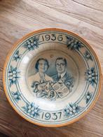Verloving en huwelijk bord 1936, Verzamelen, Gebruikt, Ophalen of Verzenden