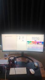 LG 35 inch  35wn75c-b monitor ultra wide, Ophalen, HDMI, IPS, Ultrawide