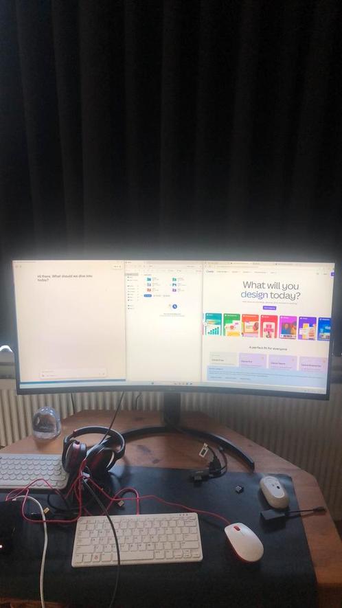 LG 35 inch  35wn75c-b monitor ultra wide, Computers en Software, Monitoren, Zo goed als nieuw, HDMI, Ultrawide, IPS, Ultra HD (4K)
