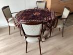 tafel met stoelen, Ophalen, Gebruikt, Rond, Vier personen
