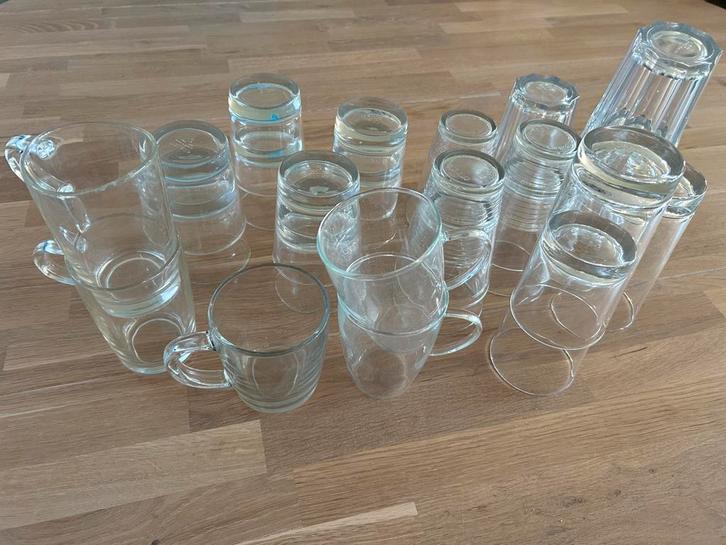 Drinkglazen (thee, sap en fris), 24 stuks, ikea, gebruikt, Verzamelen, Glas en Borrelglaasjes, Gebruikt, Frisdrankglas, Ophalen