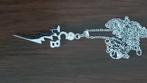 Elvis Ptesley TCB ketting en hanger met strass, Overige materialen, Met strass, Nieuw, Ophalen of Verzenden