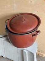 Vintage geëmailleerde pan uit grootmoeders tijd, Ophalen, Gebruikt, Overige materialen, Pannenset