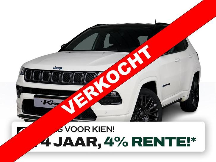 Jeep Compass 4xe 240 Plug-in Hybrid Electric S, Auto's, Jeep, Bedrijf, Compass, 360° camera, 4x4, ABS, Adaptive Cruise Control
