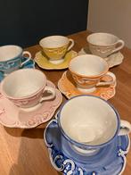 Kasteel servies PortAzul kleurige koffie of thee koppen, Keramiek, Ophalen of Verzenden, Zo goed als nieuw, Overige stijlen