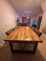 eettafel met 6 stoelen, Ophalen, Zo goed als nieuw, Rechthoekig, 50 tot 100 cm