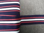 Band rood/ blauw van 3,6 cm. breed, Nieuw, Lint, Band of Elastiek, Ophalen