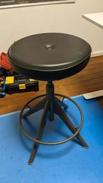 Trollberget IKEA Zit/sta Kruk - In Hoogte Verstelbaar., Huis en Inrichting, Ophalen, Zwart, Zo goed als nieuw, Bureaukruk