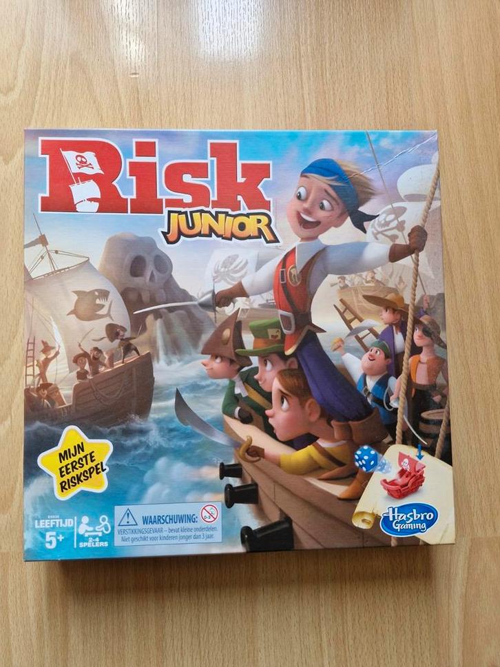 Risk Junior - Piraten editie, Hobby en Vrije tijd, Gezelschapsspellen | Bordspellen, Zo goed als nieuw, Drie of vier spelers, Ophalen of Verzenden