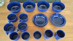 Te koop: mooi donkerblauw melamine servies Mepal Rosti, Ophalen of Verzenden, Gebruikt