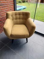 2 fauteuils en 1 poefje/kurkje/voetenbankje, Ophalen, 75 tot 100 cm, Zo goed als nieuw, 75 tot 100 cm