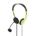 Groene PC Headset On-Ear - koptelefoon met microfoon, Verzenden, Volumeregelaar, Nedis, Nieuw