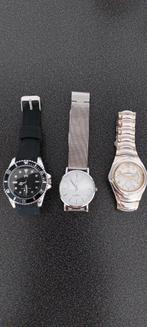 3 stuks Heren Horloges, Ophalen of Verzenden, Gebruikt, Polshorloge