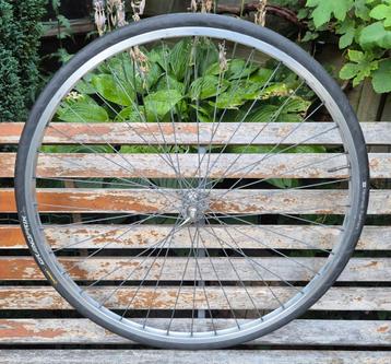 Vintage voorwiel voor racefiets compleet met vleugelmoeren beschikbaar voor biedingen
