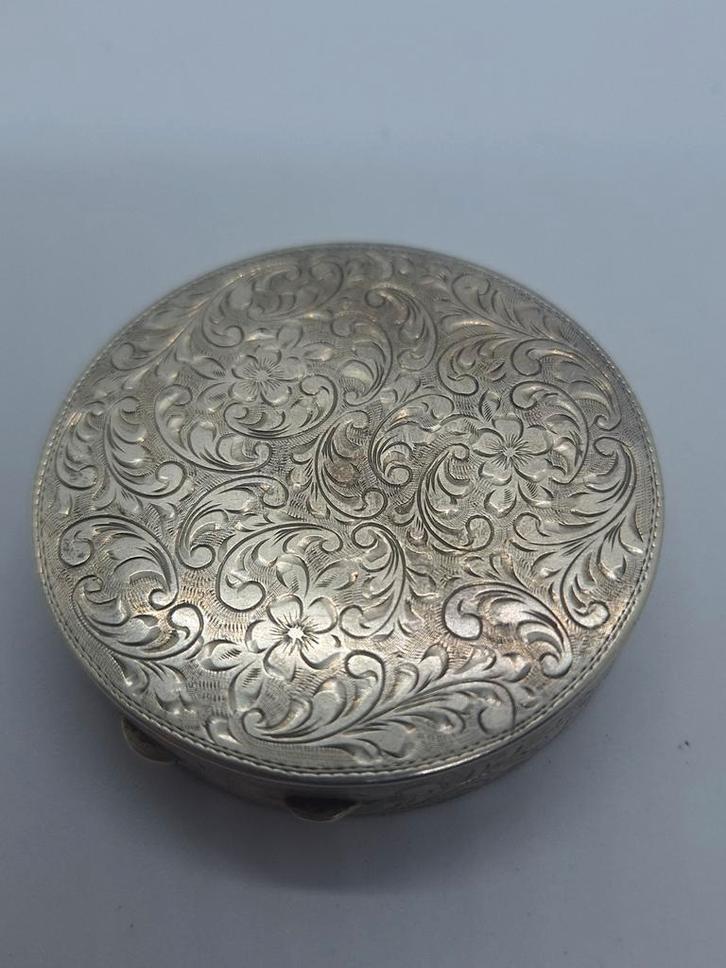 Zilveren Jugendstil Make-up Doosje Jaren 20, Antiek en Kunst, Antiek | Goud en Zilver, Zilver, Ophalen of Verzenden