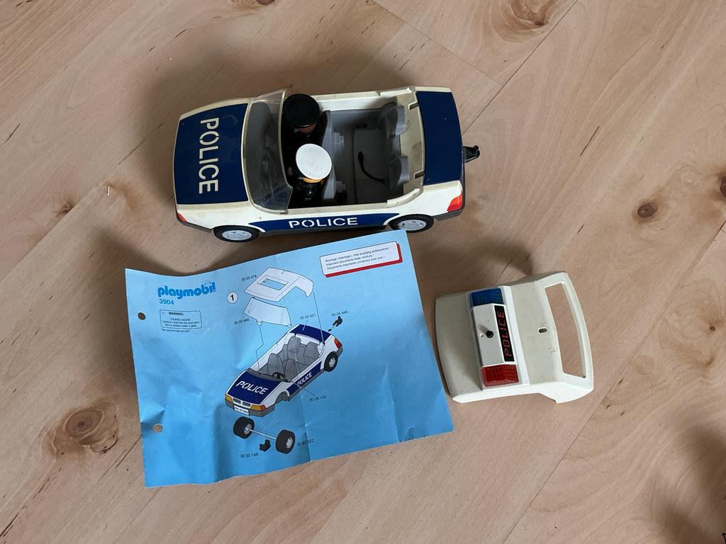Playmobil - politie auto - set 3904, Ophalen of Verzenden, Gebruikt, Complete set