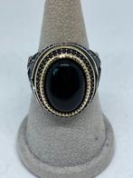 Zilveren heren ring met onyx maat 24, Sieraden, Tassen en Uiterlijk, Ringen, Nieuw, Met edelsteen, Ophalen of Verzenden, Dame