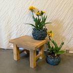 Tuin bijzettafeltje - 35 x 30 cm - massief teak - TTM Wonen, Www.ttmwonen.nl, Nieuw, Ophalen of Verzenden, Info@ttmwonen.nl