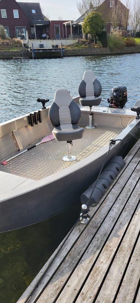 Aluva F500 Aluminium ( vis ) boot 30 pk Suzuki 2020, Watersport en Boten, Vis- en Consoleboten, Zo goed als nieuw, 30 tot 50 pk