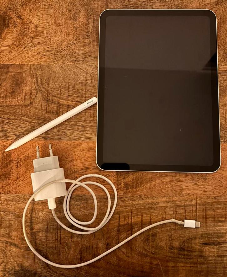 Apple Ipad 10de generatie (64GB) met Apple Pencil en oplader, Computers en Software, Apple iPads, Zo goed als nieuw, Apple iPad