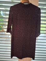 Zwarte Ichi jurk met print - Maat M, Maat 38/40 (M), Zwart, Ophalen of Verzenden, Zo goed als nieuw