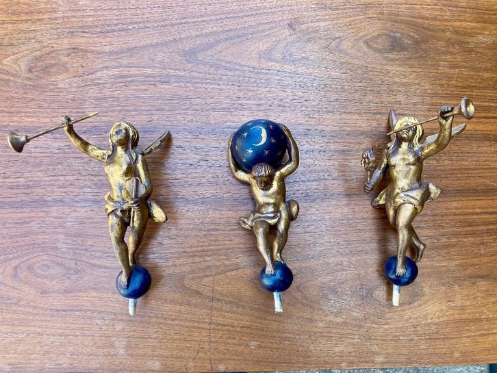 Houten Poppen Voor Op Een Friese Staartklok, Antiek en Kunst, Antiek | Klokken, Ophalen