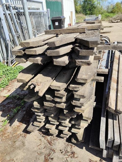 Geimpregneerde planken walbeschoeiing 60st, zware kwaliteit, Tuin en Terras, Palen, Balken en Planken, Gebruikt, Planken, 250 cm of meer