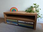 Teak houten televisiekastje tvkastje kastje., Huis en Inrichting, Ophalen, Gebruikt, 100 tot 150 cm, Teakhout