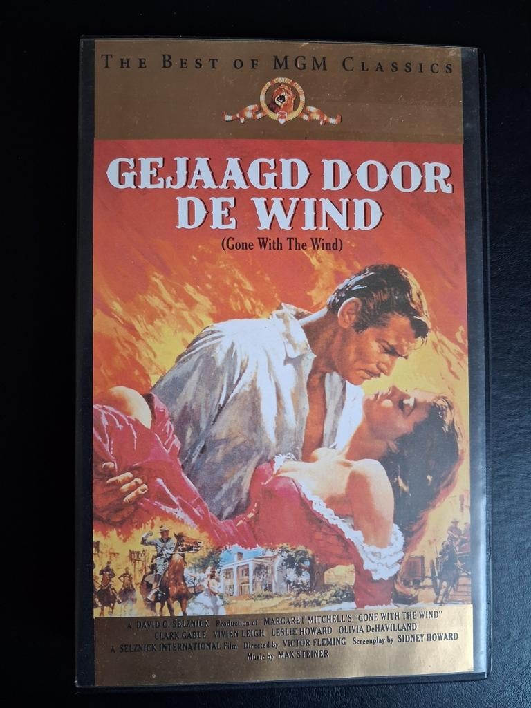 VHS - Gejaagd door de wind, Cd's en Dvd's, Alle leeftijden, Ophalen of Verzenden, Zo goed als nieuw, Drama