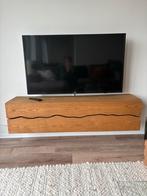 Mooie tv kast van hout, Ophalen, Gebruikt, 100 tot 150 cm, Eikenhout