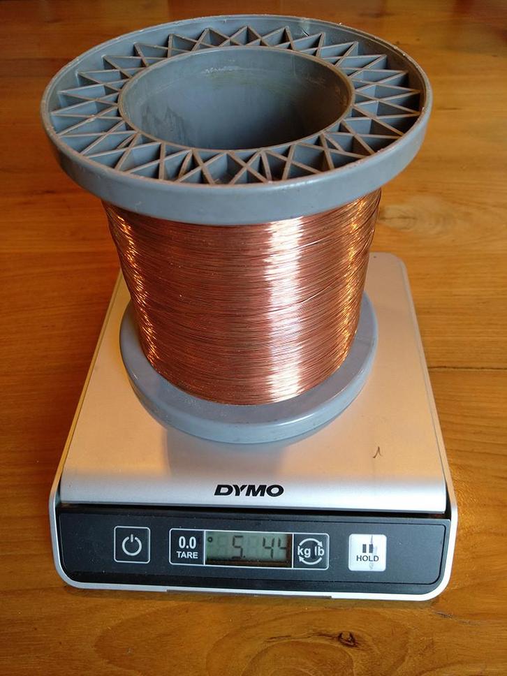 Grote rol met 5kg koper wikkeldraad voor bloemschikken, Hobby en Vrije tijd, Knutselen, Nieuw, Materiaal, Ophalen of Verzenden