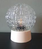 vintage 60s / 70s plafondlamp - glazen tafel-wandlamp, Ophalen of Verzenden, Zo goed als nieuw, Glas, Vintage, art deco
