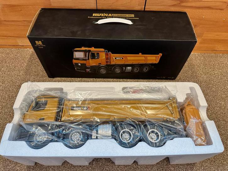 Huina 1536 Kipper 1/14 - RC Truck, Kinderen en Baby's, Speelgoed | Speelgoedvoertuigen, Nieuw, Afstandsbediening, Ophalen of Verzenden
