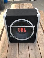 JBL subwoofer 12” in kist, Auto diversen, Zo goed als nieuw, Ophalen