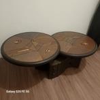 Salon,koffie tafel brutalistische stijl eind jaren '70, Huis en Inrichting, Ophalen, Overige materialen, Gebruikt, 100 tot 150 cm