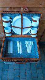 Picknickmand 4 personen, Ophalen, Zo goed als nieuw