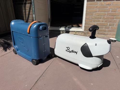 Kinderkoffer - Bontoy en Jetkids by Stokke bedbox, Sieraden, Tassen en Uiterlijk, Koffers, Gebruikt, Hard kunststof, Minder dan 50 cm