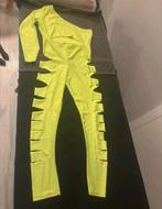 Neon Groene One-Shoulder Jumpsuit, Maat 38/40 (M), Ophalen of Verzenden, Zo goed als nieuw, Unknown