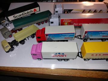 H0 Treinbaan Vrachtauto's - 7 Stuks beschikbaar voor biedingen