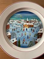 Winter kerststal, Huis en Inrichting, Keuken | Servies, Ophalen, Zo goed als nieuw, Bord(en), Overige stijlen