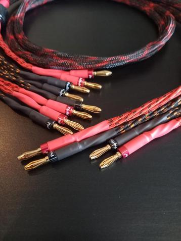 SPEAKER-CABLE 2X1.5M BI-WIRE OFC-COPPER / VERGULDE PLUGGEN  beschikbaar voor biedingen