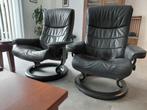 Stressless fauteuil (2 stuks), Huis en Inrichting, Fauteuils, Ophalen, Minder dan 75 cm, Leer, Zo goed als nieuw