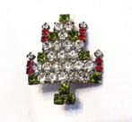 Vintage kristallen kerstboombroche., Ophalen of Verzenden