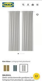 1pr Gordijnen Ikea - volledige lengte, Huis en Inrichting, Ophalen, Japandi, 100 tot 150 cm, 200 cm of meer