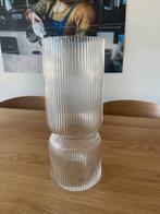 Zusss vaas ribbels, Huis en Inrichting, Woonaccessoires | Vazen, Ophalen, Overige kleuren, Glas, Minder dan 50 cm