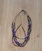Kleurrijke kralen ketting, Gebruikt, Overige kleuren, Ophalen of Verzenden, Overige materialen